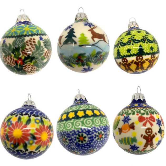 Unikat Christmas Ball Ornaments, Variety of Patterns – Kabaty Coffee