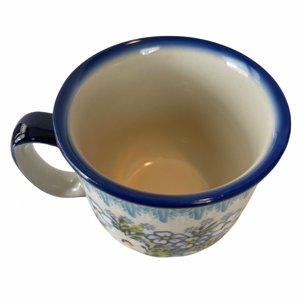 10 oz Unikat Curved Mug, Blue Meadow