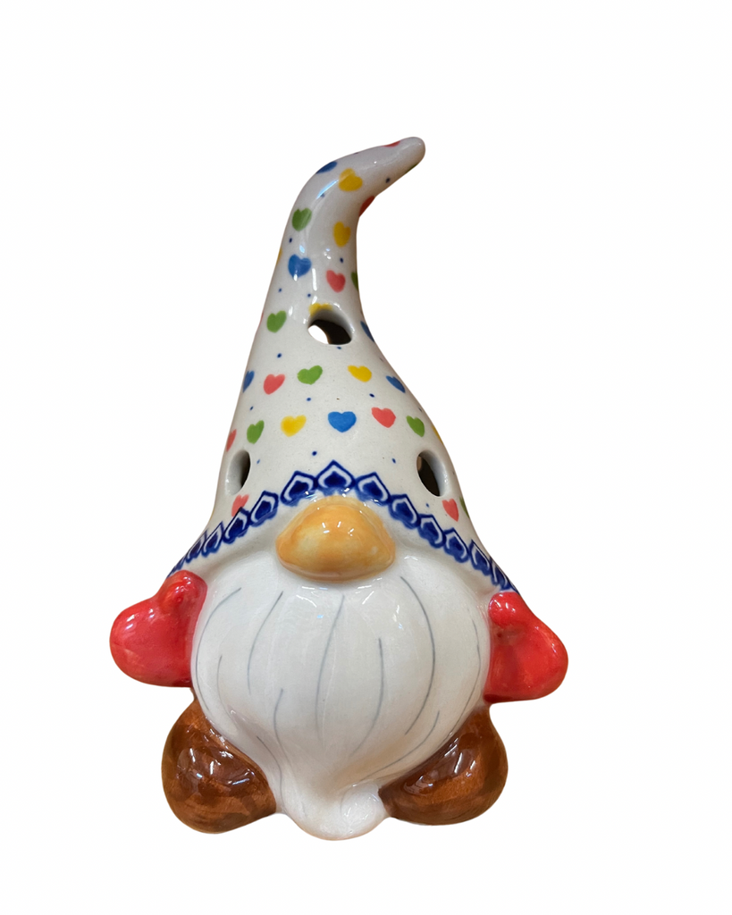 6" Unikat Luminary Gnome, Hearts