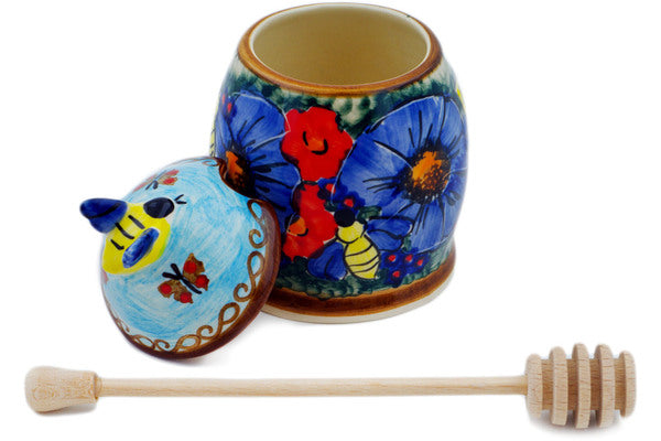 Honey Pot with Dipper Unikat Busy Bees