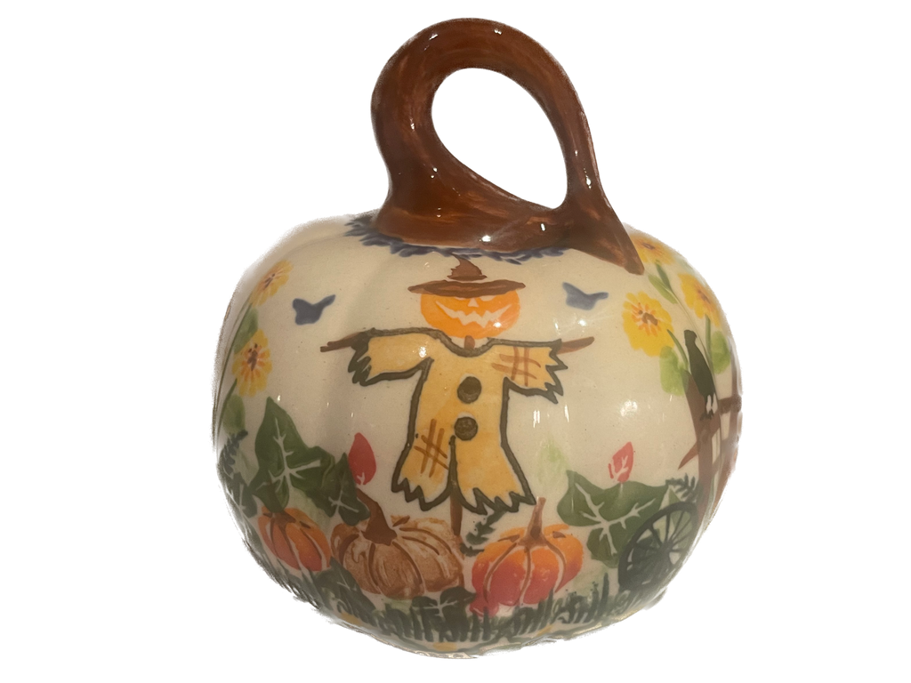 Unikat Pumpkin, Halloween Scarecrow (Brown Stem)