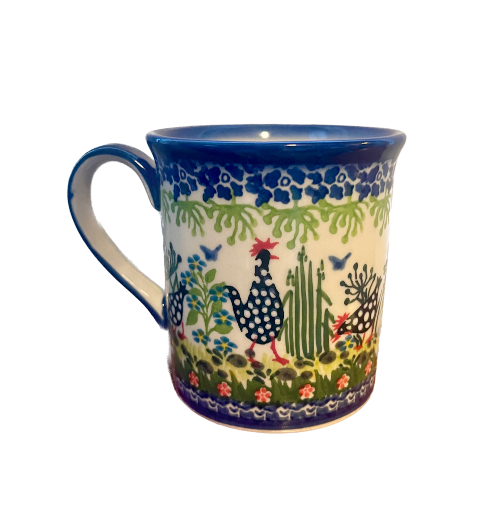 10 oz Unikat Straight Mug, Peahen