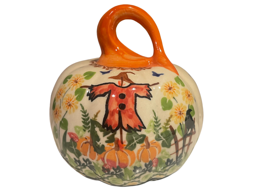 Unikat Pumpkin, Fall Scarecrow (Orange Stem)